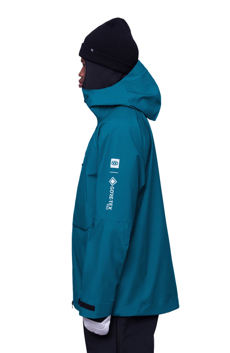 686 Gore-Tex<sup>®</sup> Pro Thermagraph<sup>™</sup> Water Repellent 600 Fill Power Down Insulated Packable Snow Jacket, Alternate, color,