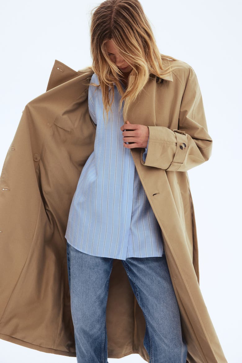 Oversized Shirt, Alternate, color, Light blue/striped