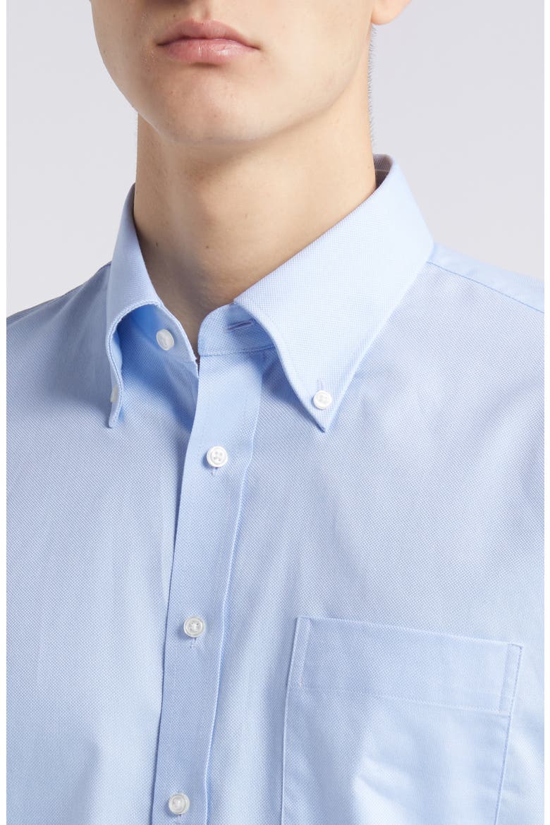 Trim Fit Royal Oxford Solid Dress Shirt, Alternate, color, BLUE- WHITE ROYAL OXFORD
