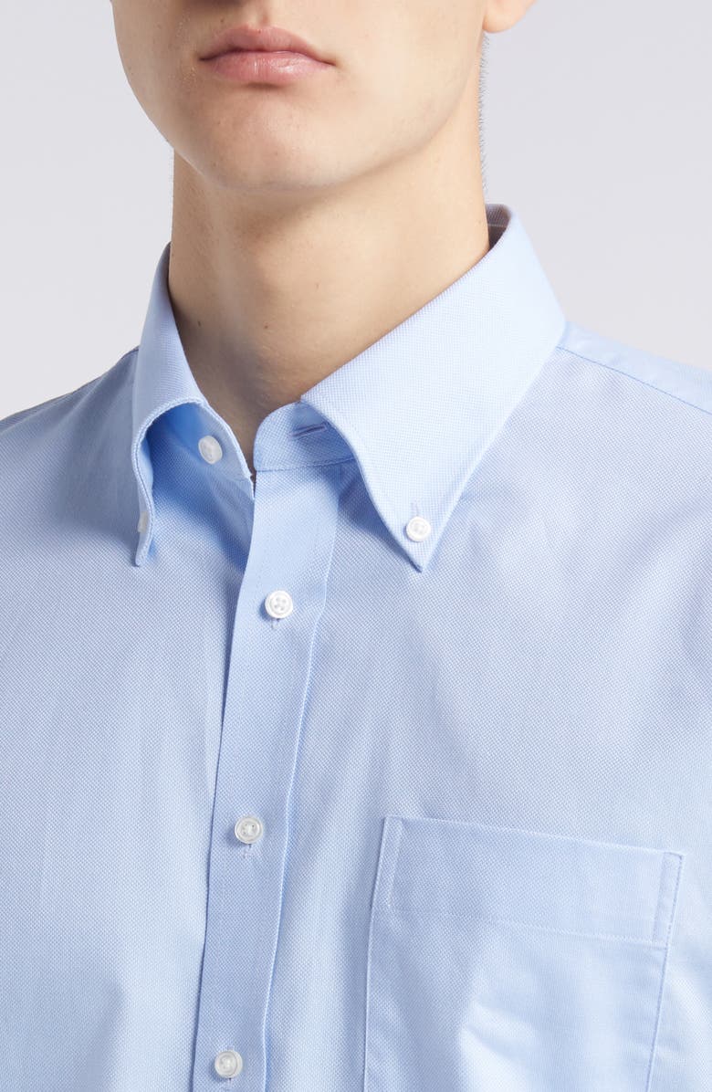 Nordstrom Trim Fit Royal Oxford Solid Dress Shirt, Alternate, color, Blue- White Royal Oxford