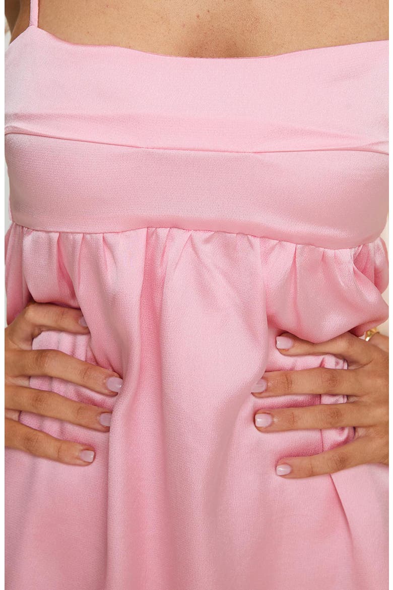 Ortega Babydoll Minidress, Alternate, color, PINK
