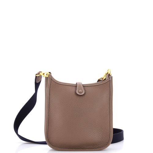 Pre-owned Hermes Hermes Evelyne Bag Gen Iii Clemence Tpm In Brown