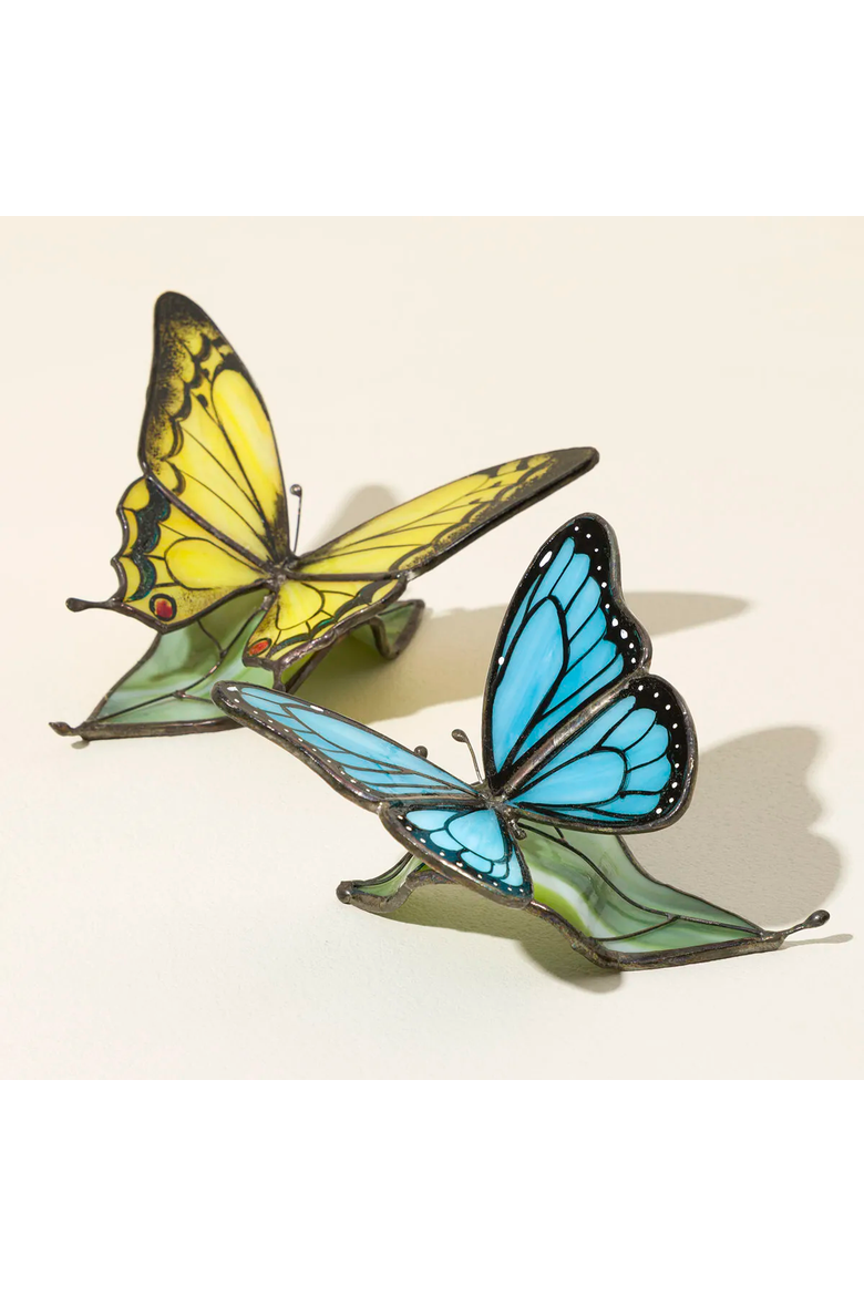 Stained Glass Butterflies with a Message, Main, color, Monarch (freedom, courage)