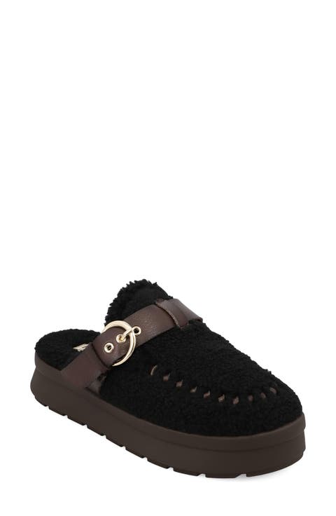Heidee Faux Shearling Platform Clog