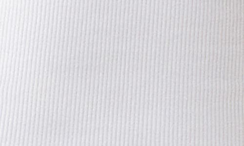 True Religion Lettuce Trim Rib Top In White