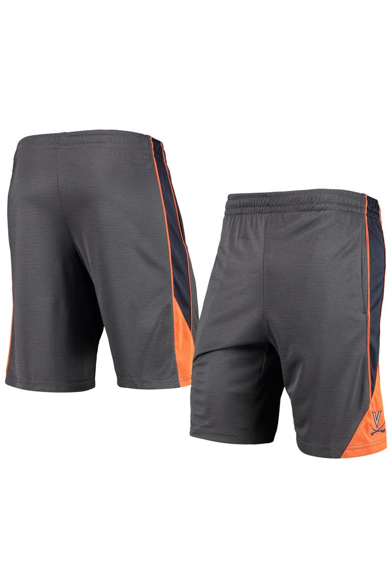 Men's Colosseum Charcoal Virginia Cavaliers Team Turnover Shorts, Main, color, Charcoal