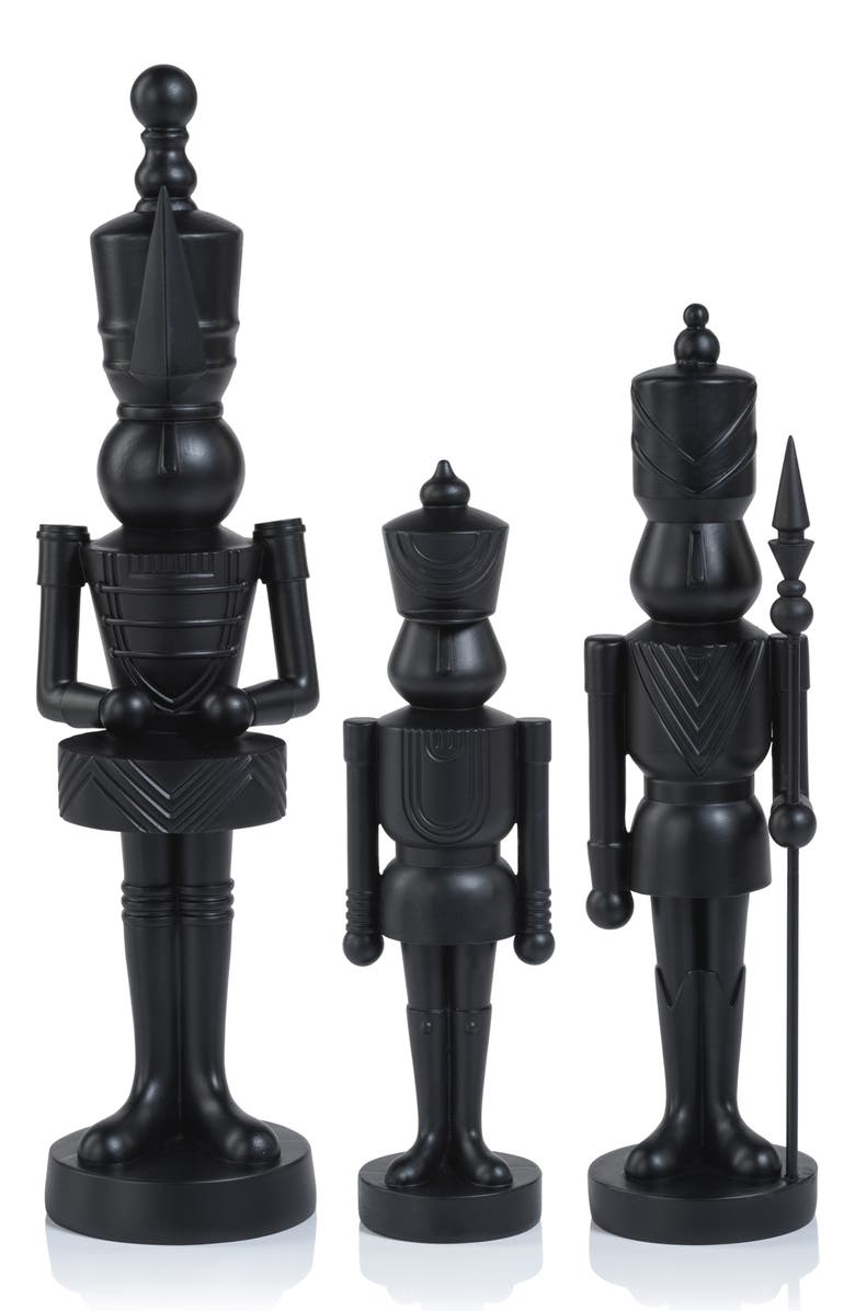 Zodax Patrice Set of 3 Soldier Figurines, Main, color, 