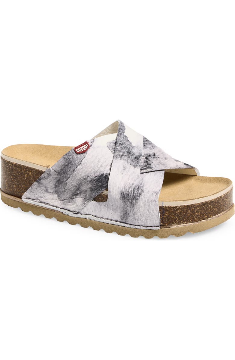 On Foot Naoshima Sandal, Main, color, Black Cloud