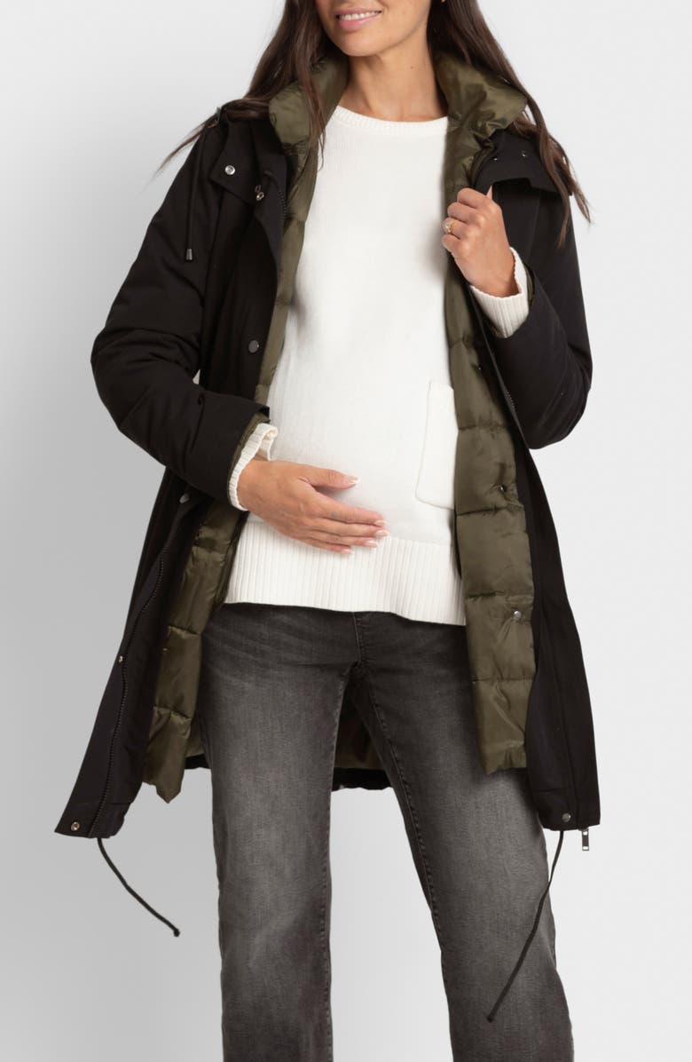 Seraphine 4-in-1 Maternity Parka with Removable Liner Puffer Jacket