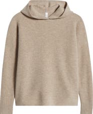 Zella Wool & Cashmere Rib Hoodie