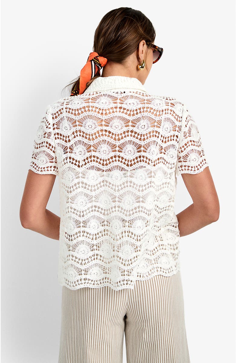 Trina Turk Triton Top, Alternate, color, Whitewash