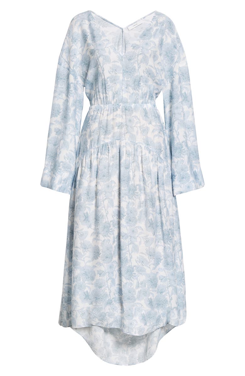 Vince Dahlia Print Long Sleeve Dress, Alternate, color, 
