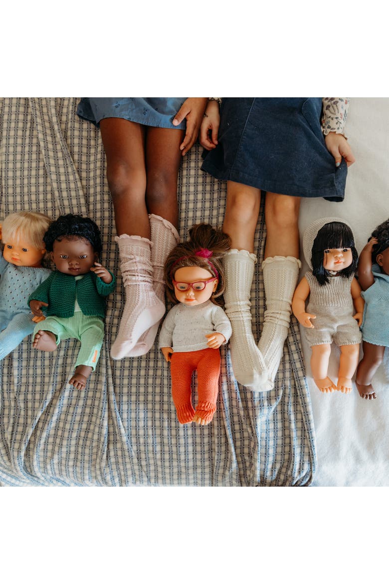 Baby Doll Caucasian Girl With Down Syndrome With Glasses 15'', Alternate, color, Light Skin