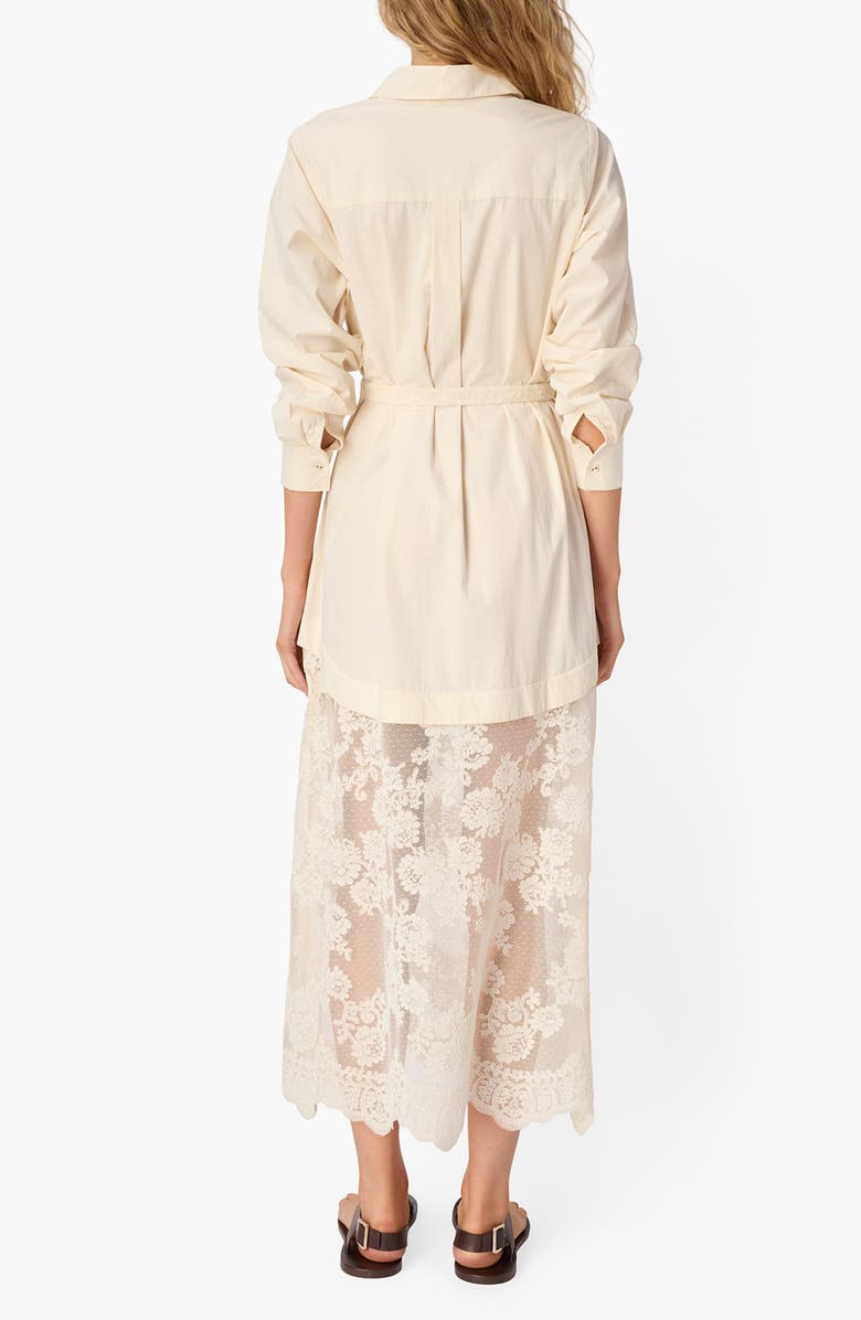CAMI NYC Niveen Belted Shirtdress, Alternate, color, Macadamia
