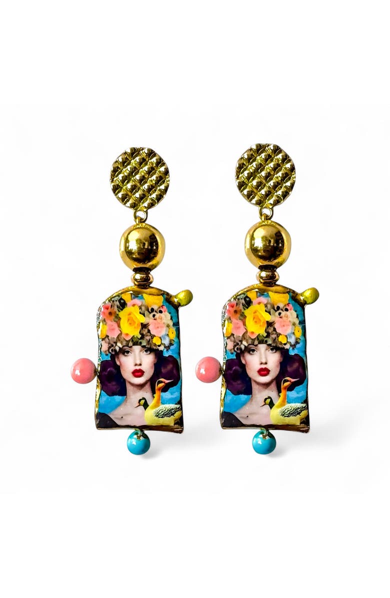 Lunaversoul Cygni Earrings, Main, color, Multicolor