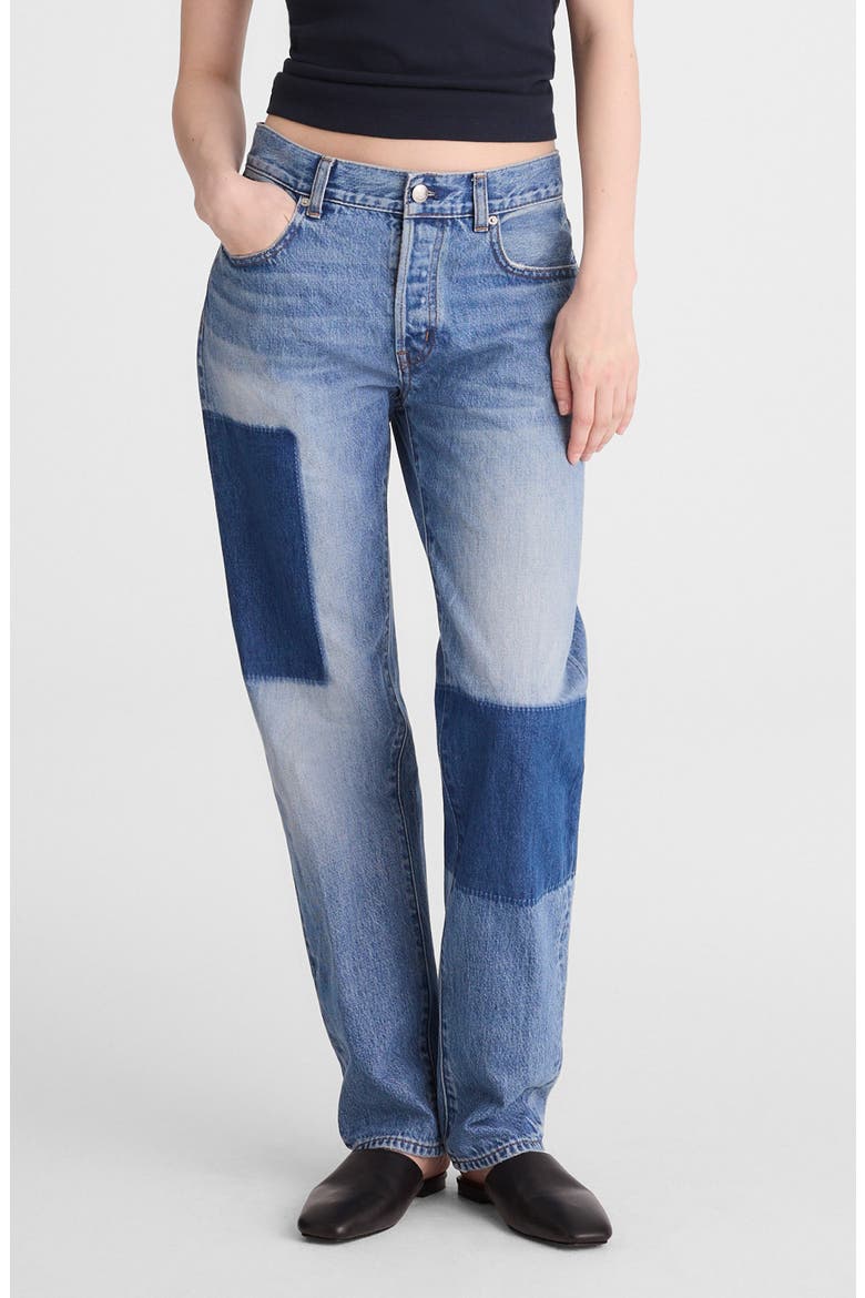 The Dean Easy Straight Airy Jeans, Main, color, WORN WASH