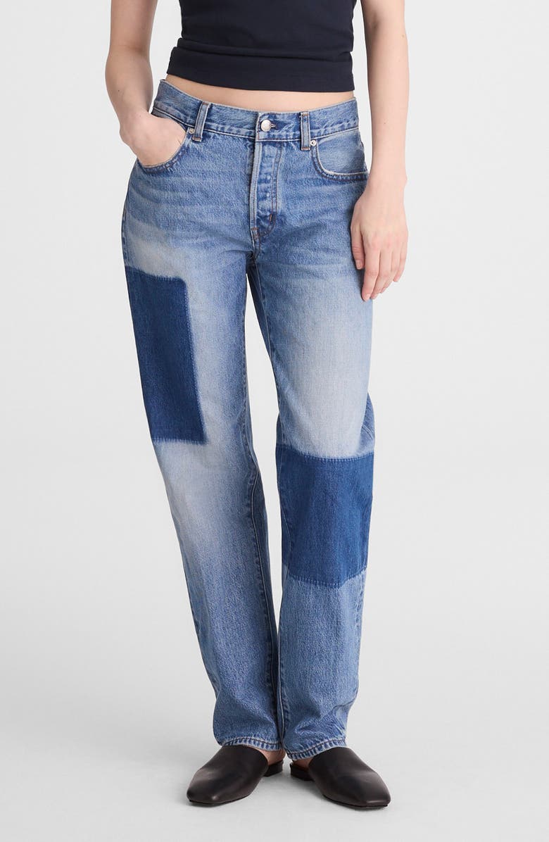 Madewell The Dean Easy Straight Airy Jeans, Main, color, Worn Wash