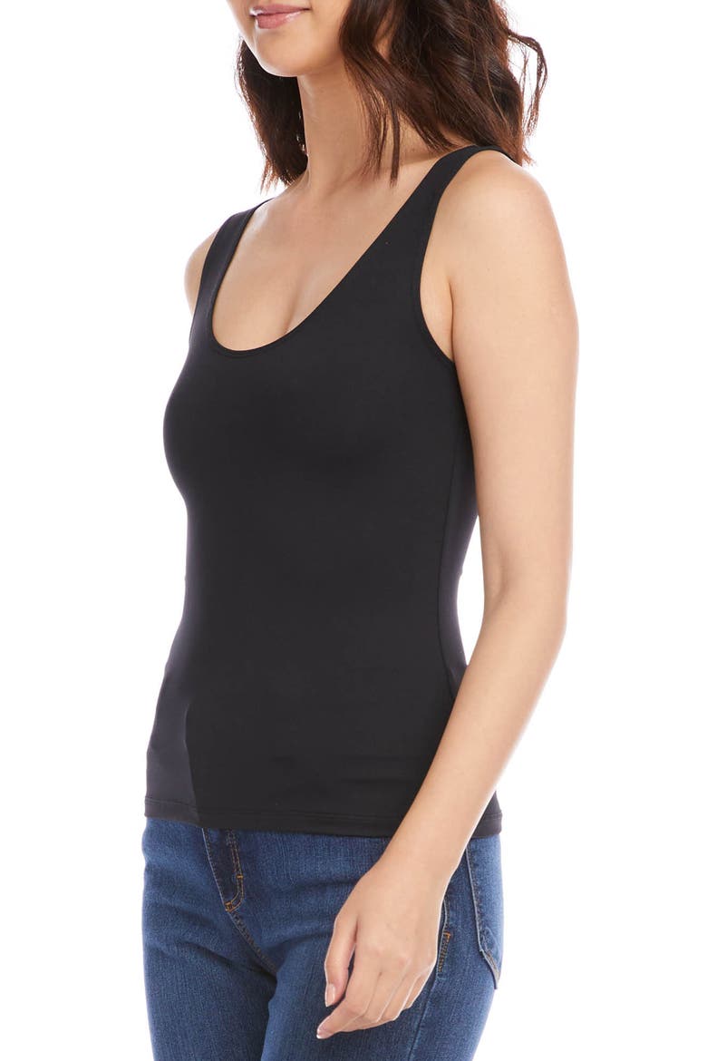 Scoop Neck Tank, Alternate, color, BLACK