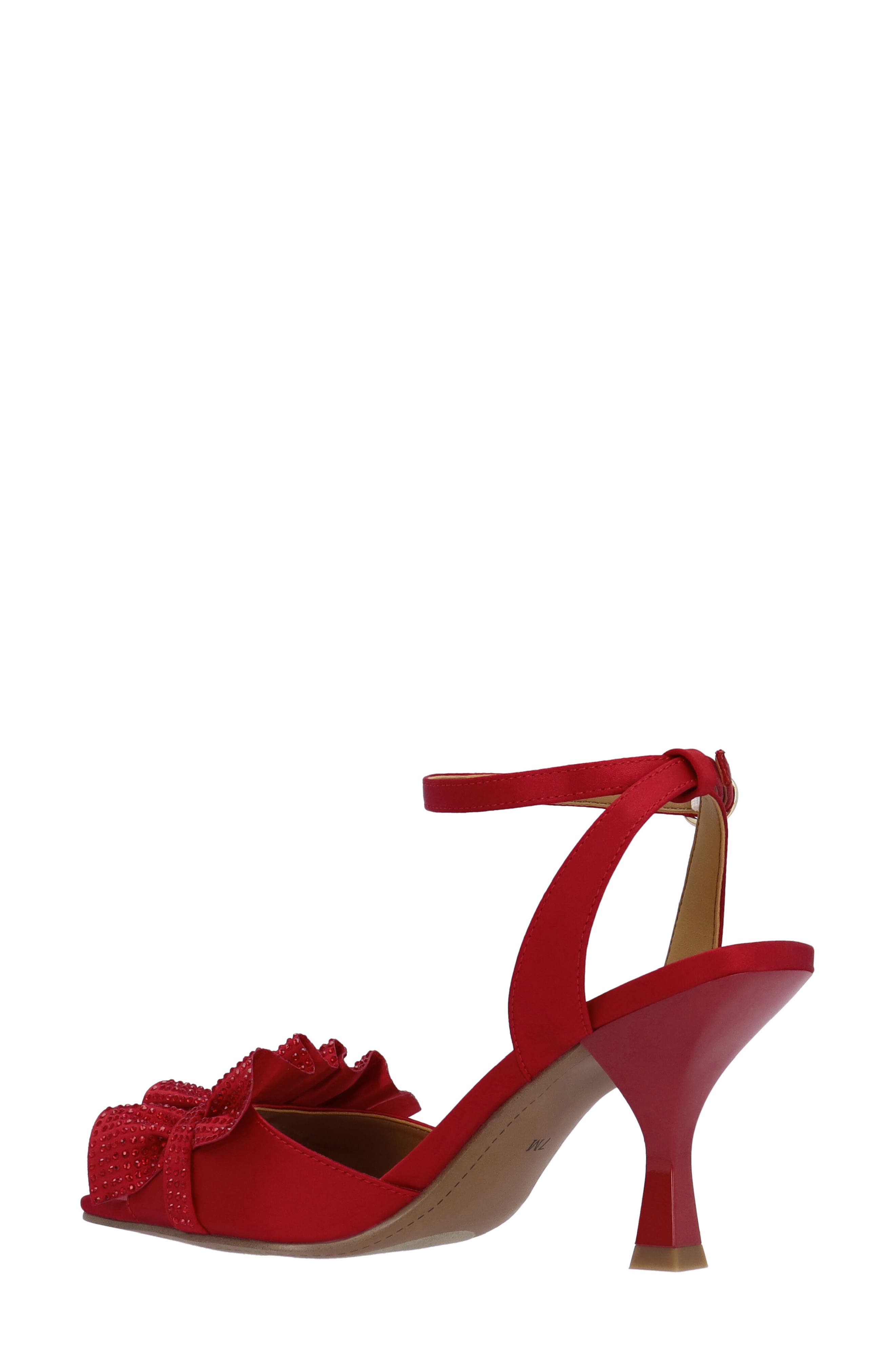 Almita Ankle Strap Sandal, Alternate, color, RED