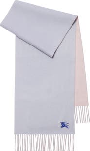 Burberry Embroidered EKD Reversible Cashmere Scarf