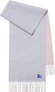 Burberry Embroidered EKD Reversible Cashmere Scarf