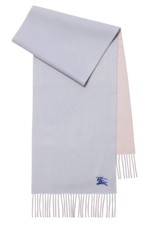 Burberry Embroidered Ekd Reversible Cashmere Scarf In Multi