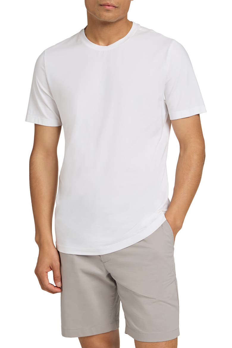 Movement Stretch T-Shirt, Main, color, PURE WHITE