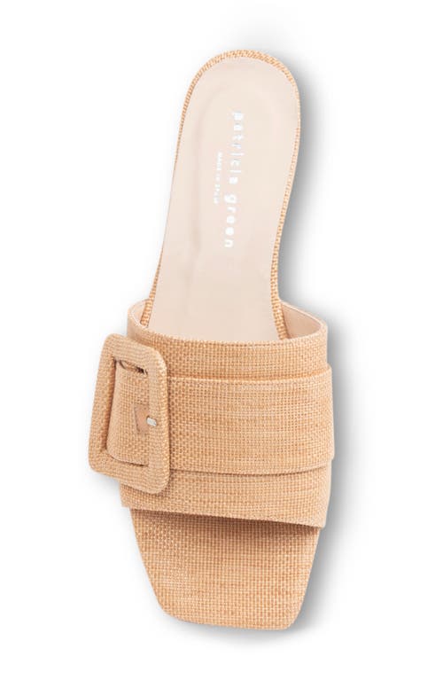 Patricia Green Bali Slide Sandal In Natural Raffia