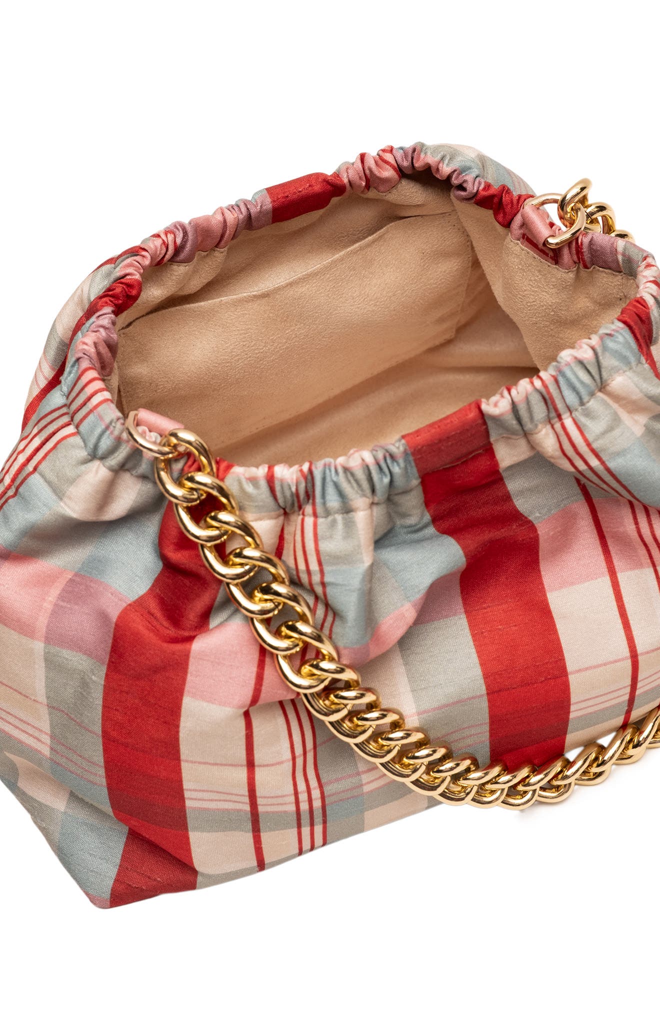 Bici Plaid Satin Bag, Alternate, color, MULTI