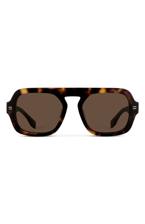 Naomi - 52mm Oversized Aviator Polarized Sunglasses
