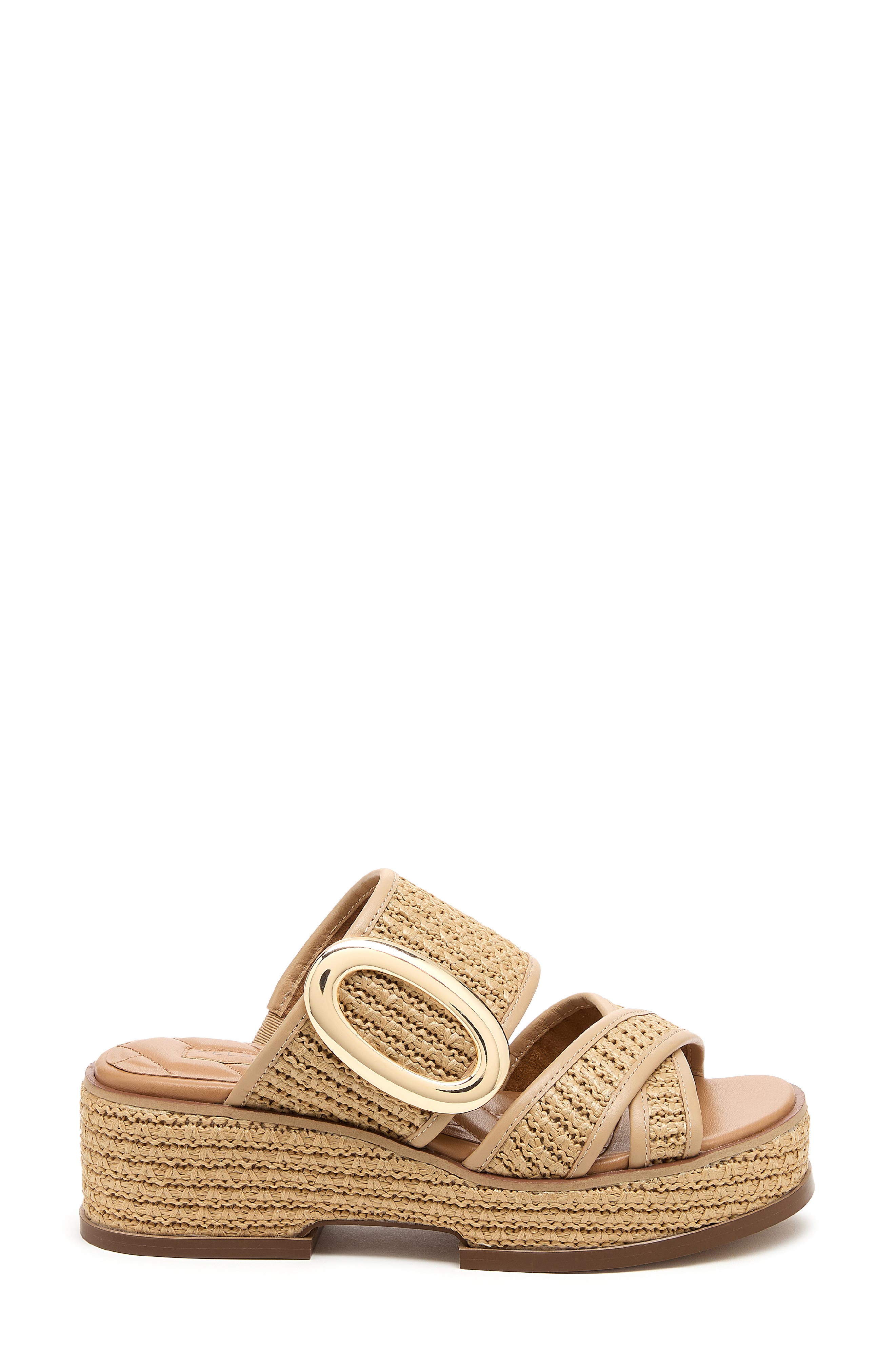 Kelsi Dagger Brooklyn Nina Platform Slide Sandal, Alternate, color, Natural