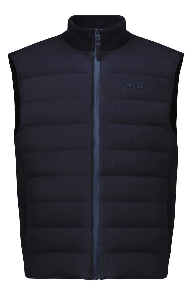 Mackage Jacob Mixed Media Down Vest, Alternate, color, 