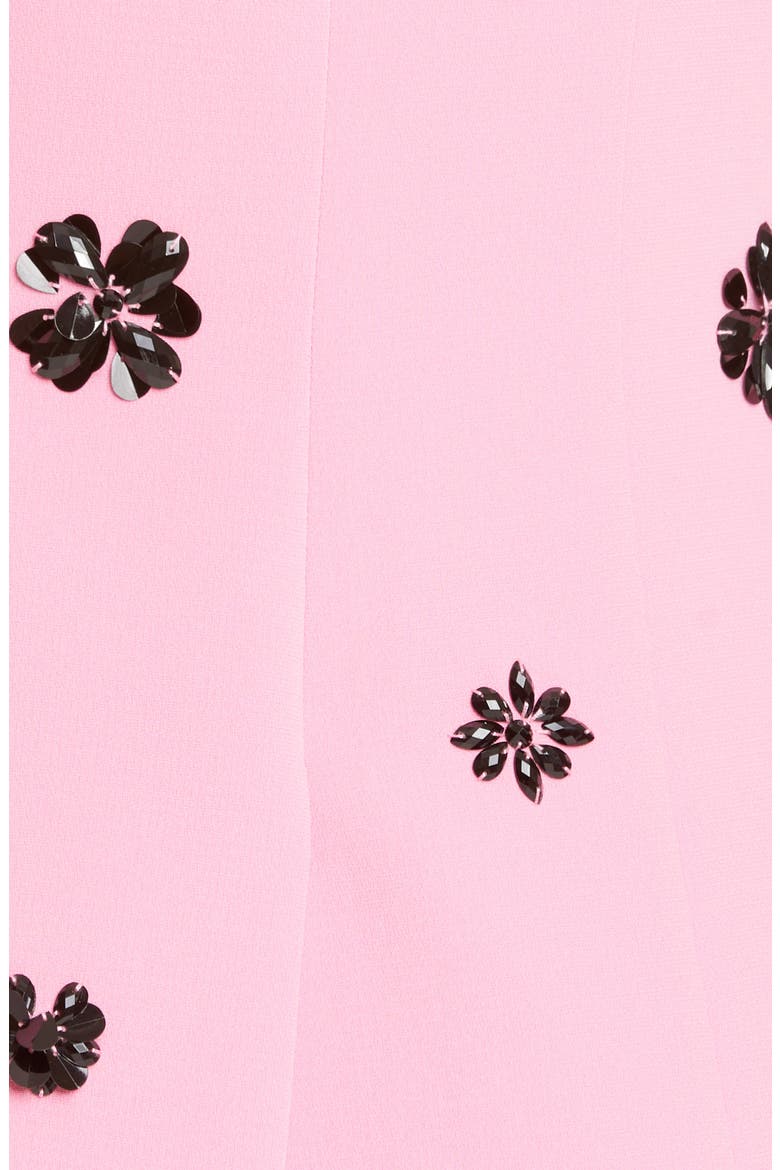 Cheyenne Crystal Flower Embellished Blazer, Alternate, color, WILD ORCHID/ BLACK