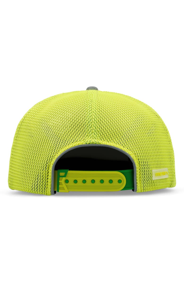 Melin Coronado Links Trashed Hydro Snapback Ball Cap, Alternate, color, Safety Green
