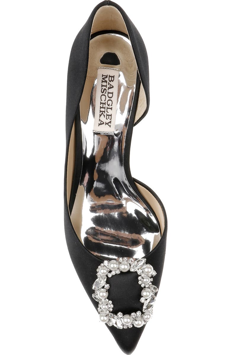 Badgley Mischka Collection Fabia Embellished Pointed Toe Pump, Alternate, color,