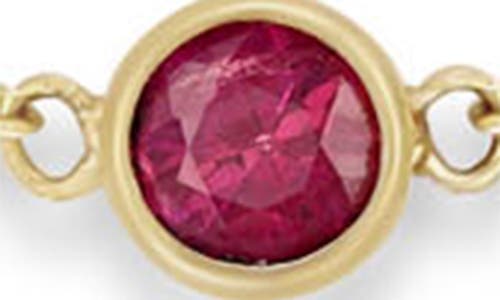 Zoë Chicco Bezel Opal Pendant Bracelet In Gold