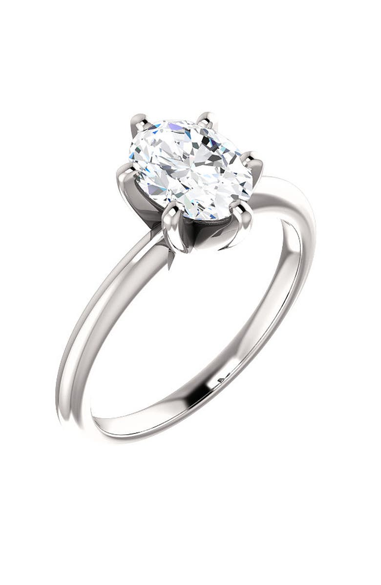 Bliss Diamond Platinum 1 Ct Oval Diamond Solitaire Engagement Ring Lab Grown, Alternate, color, 