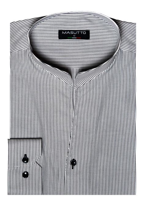 London Tulip Stand Up Collar Long Sleeve Shirt