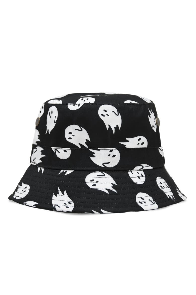 Ghost Bucket Hat, Alternate, color, Black