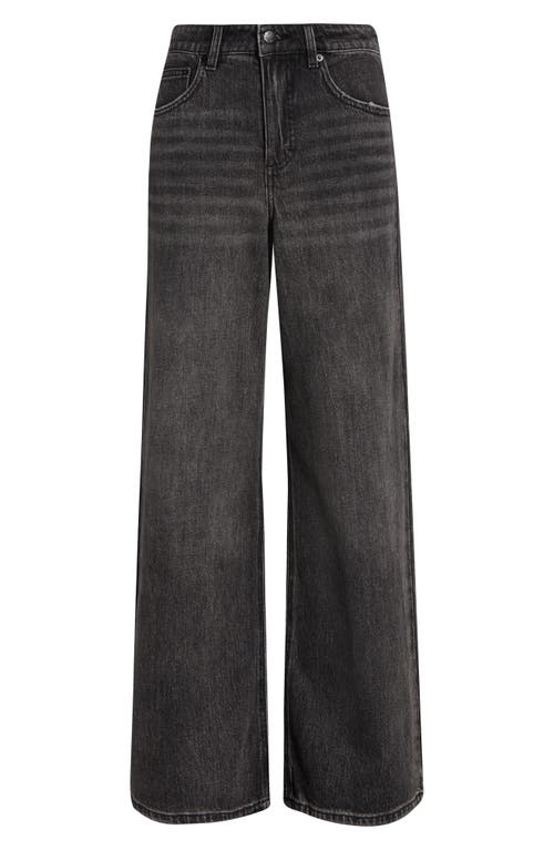 Marine Layer Charlie High Waist Wide Leg Jeans In Black