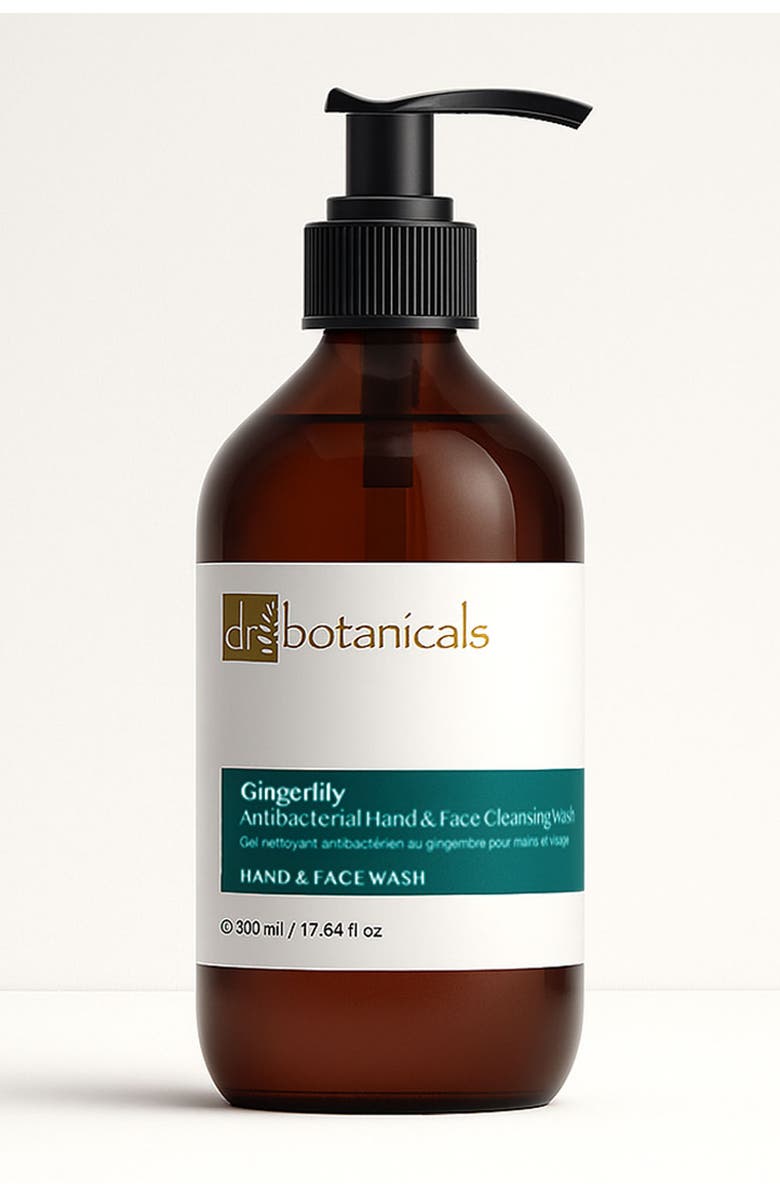 DR BOTANICALS Gingerlily Revitalising Hand & Face Cleansing Wash for Gentle Care 500ml, Main, color, White