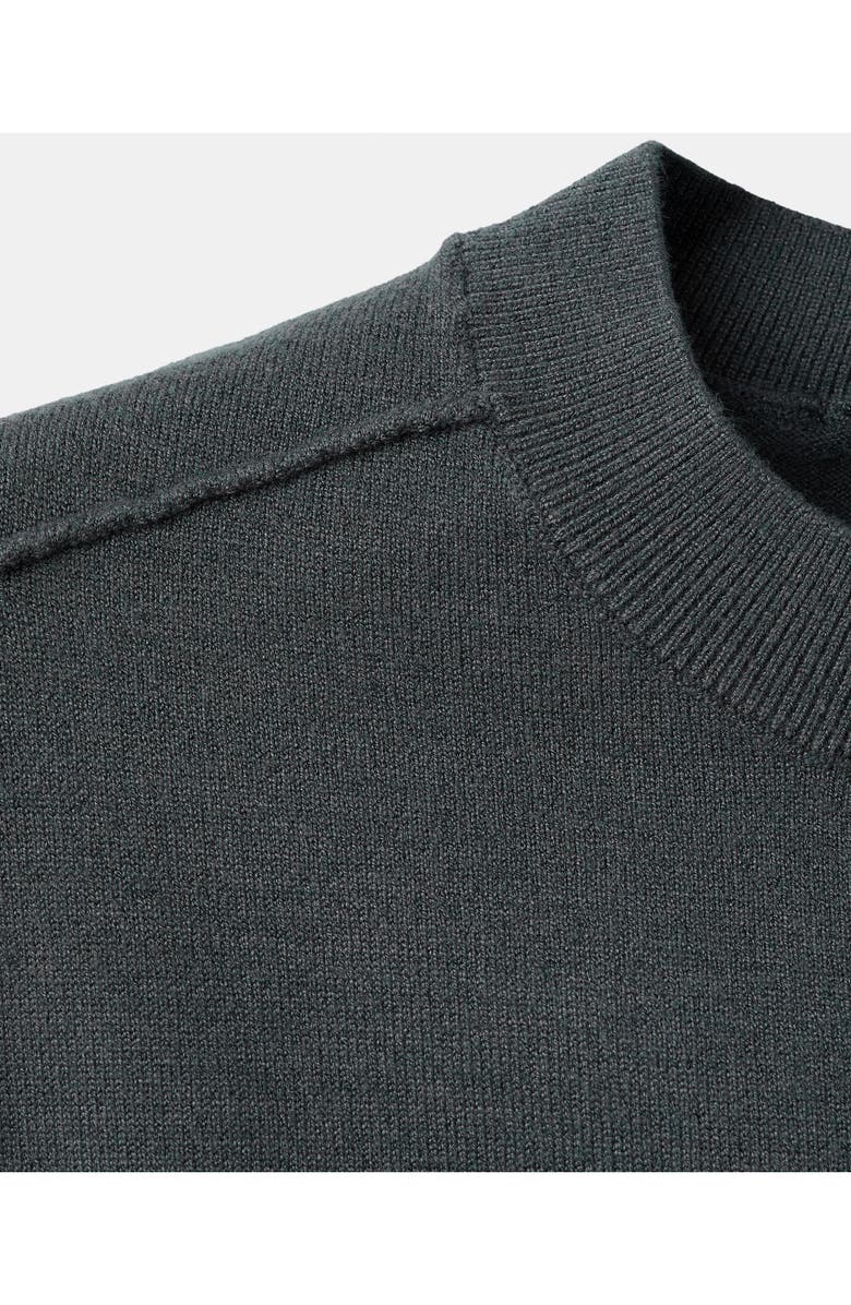 MANGO Seam Detail Sweater Vest, Alternate, color, Charcoal