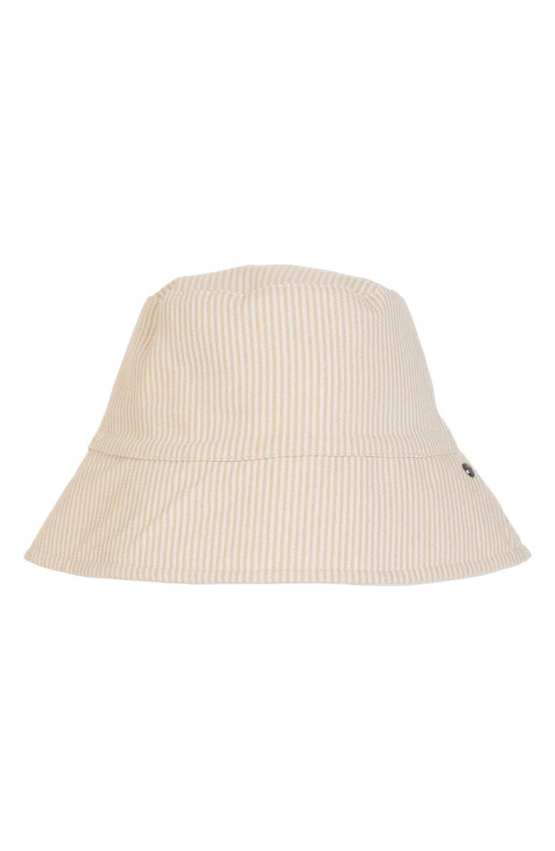 Vince Stripe Canvas Bucket Hat, Main, color, Tusk