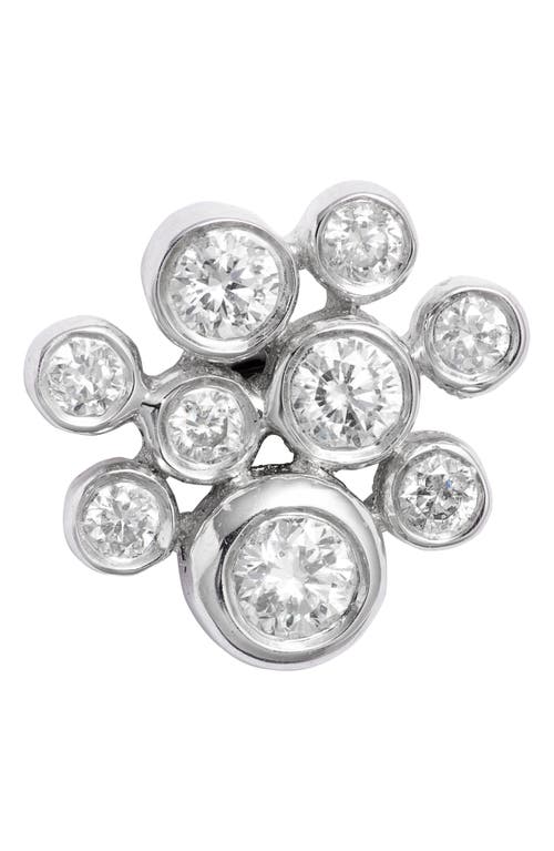 Meira T Diamond Cluster Stud Earrings In Metallic