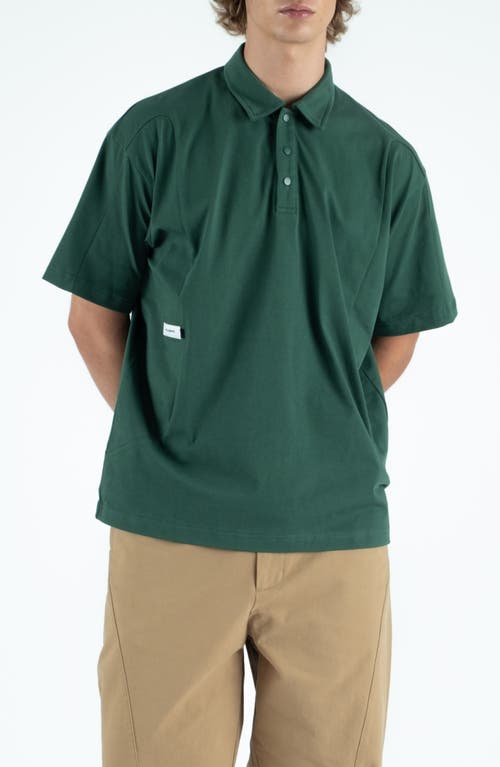 Students Future Oversize Cotton Blend Polo In Green