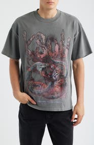 Ksubi Knotted Ekcess Oversize Graphic T-Shirt