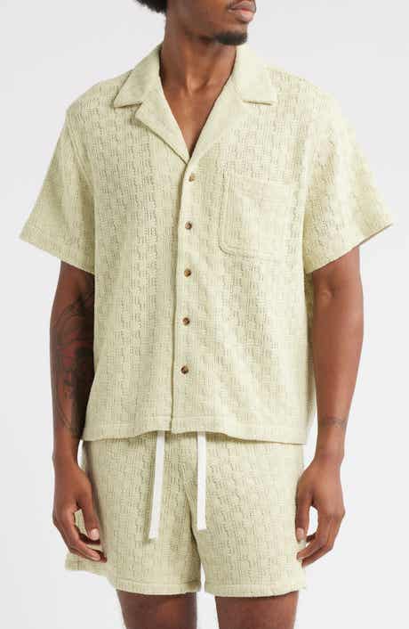 RIZORT Gregory Basket Weave Knit Camp Shirt