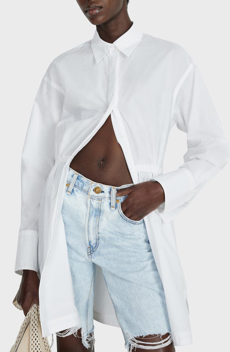 rag & bone Chew Hem Denim Bermuda Shorts, Alternate, color, Victoria