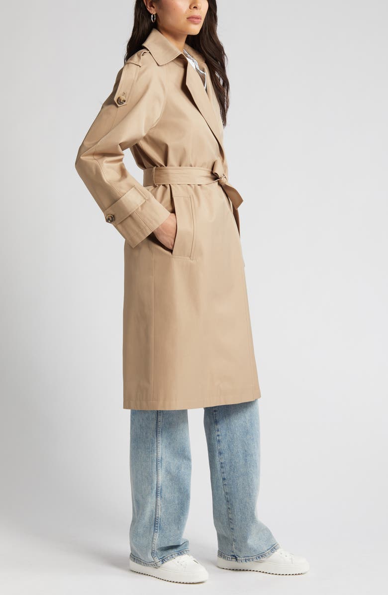 Sam Edelman Double Breasted Mac Raincoat, Alternate, color,