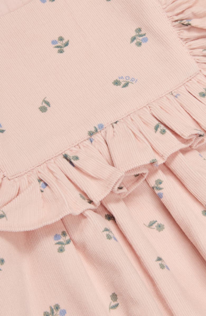 MORI Floral Print Organic Cotton Corduroy Dress, Alternate, color, Pink And Floral